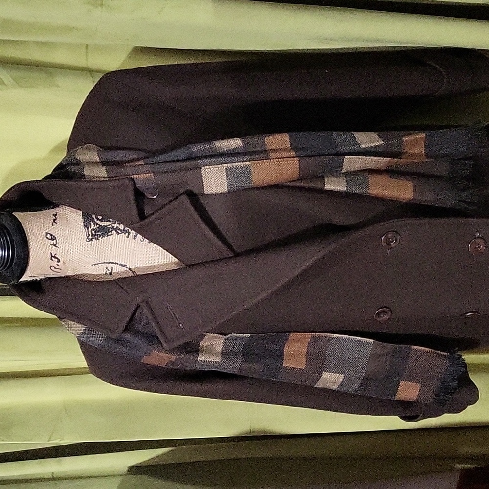 Stephanie Matthew's long wool coat. Woman's size large